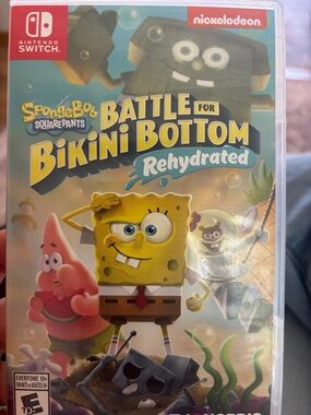 Nickelodeon SpongeBob SquarePants Yellow & Pink Nintendo Switch Game